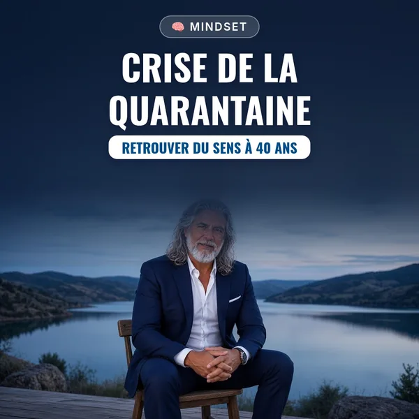 Couverture de l’ebook « Crise de la Quarantaine : Retrouver du Sens à 40 Ans »