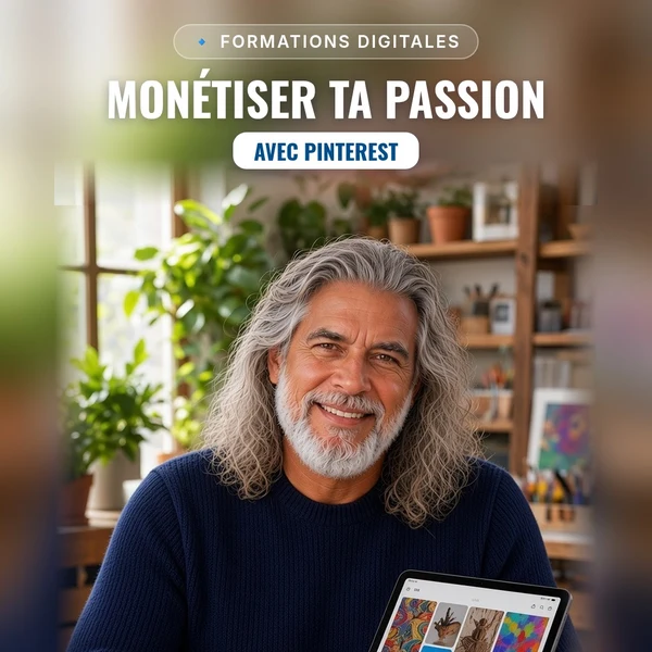 Couverture : Monétiser ta passion avec Pinterest