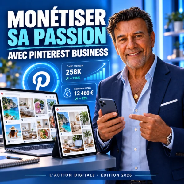 Couverture « Monétiser sa passion avec Pinterest Business »