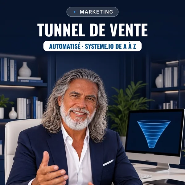Couverture : Le Tunnel de Vente Automatisé : Systeme.io de A à Z