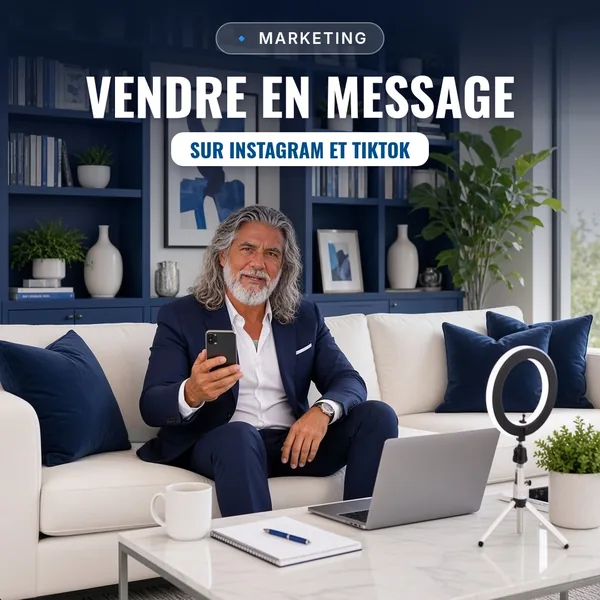 Couverture : Vendre en Message sur Instagram et TikTok